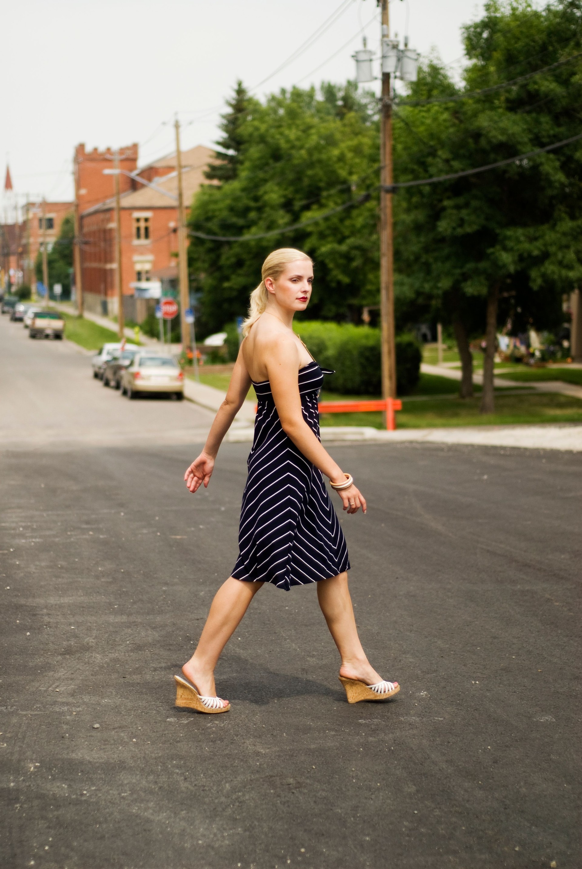Crossing the street